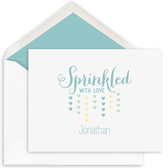 Sprinkled with Love Folded Note Cards